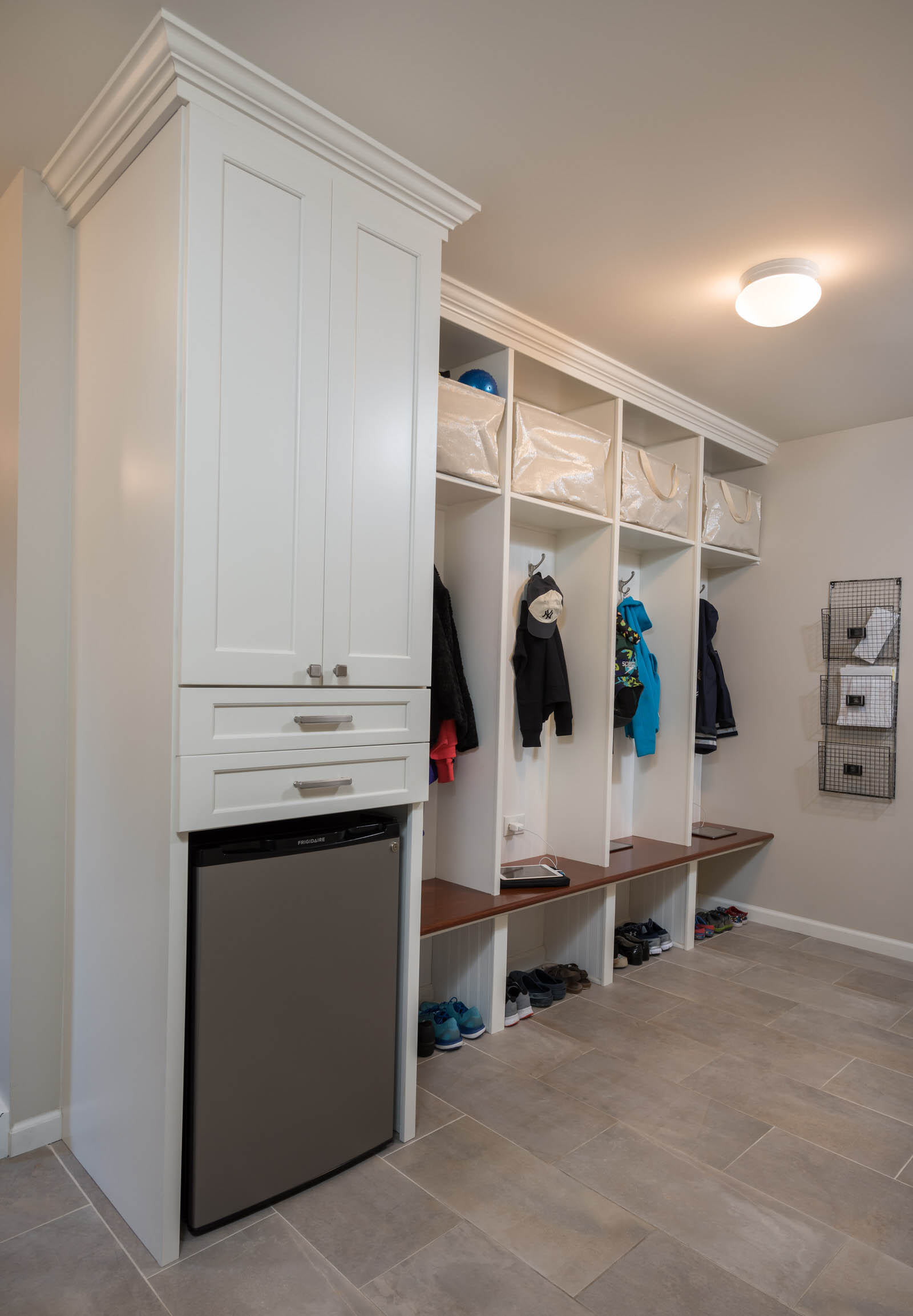 Ballston spa - kitchen-mudroom-laundry remodel cubbies